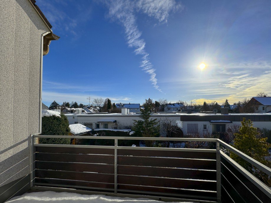 Blick vom Balkon Reihenmittelhaus Germering / Unterpfaffenhofen