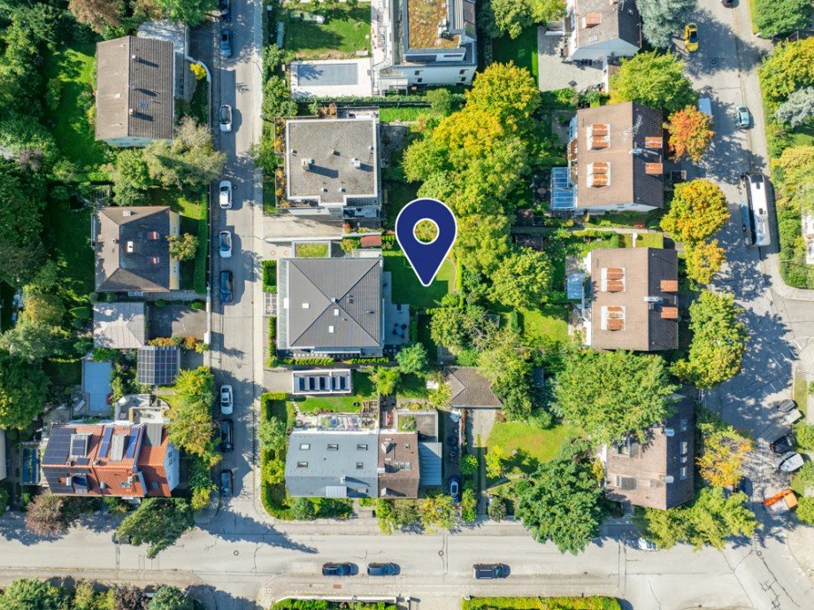 Blick von oben Erdgeschosswohnung M�nchen / Pasing-Obermenzing