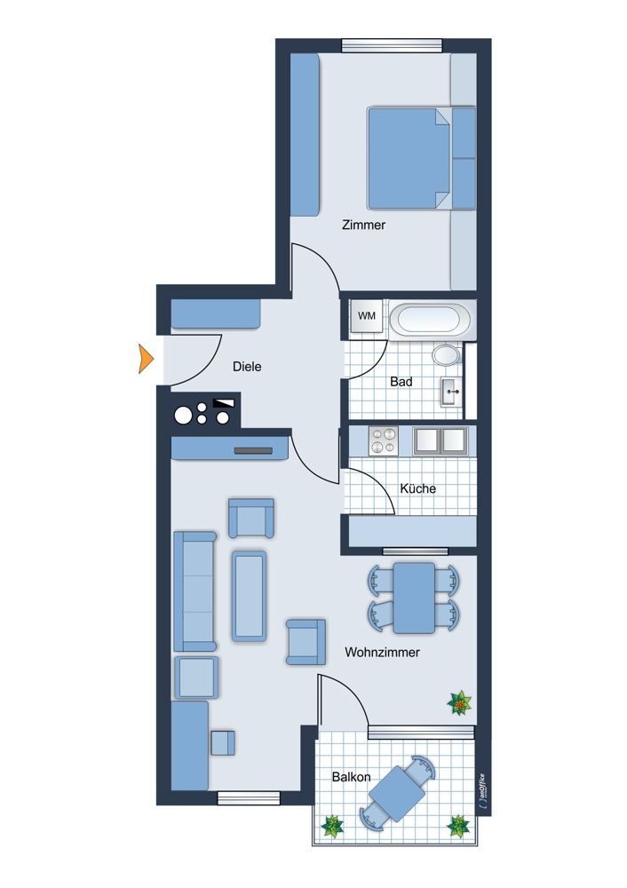 Grundriss Etagenwohnung Germering