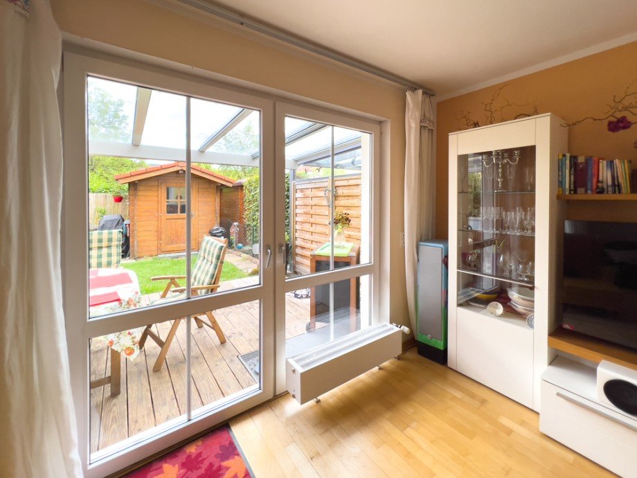 Blick zur Terrasse Reiheneckhaus Germering