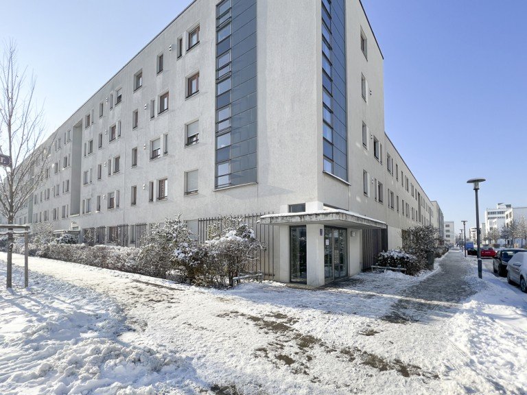 Au�enansicht M�nchen / Riem Erdgeschosswohnung Sopart Immobilien - Sch�ne 3-Zimmer-Erdgeschosswohnung mit kleinem Garten in der Messestadt Riem