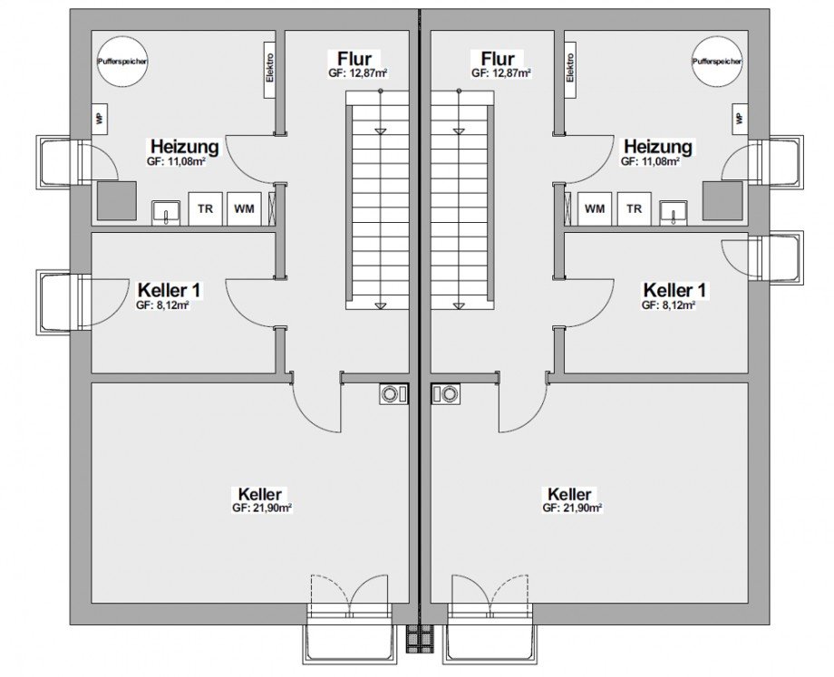 Keller Doppelhaush�lfte Gilching / Geisenbrunn