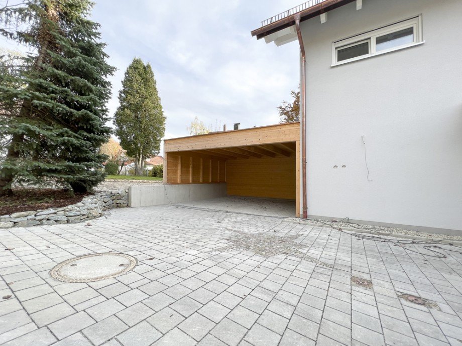 Carport Doppelhaush�lfte Gilching / Geisenbrunn