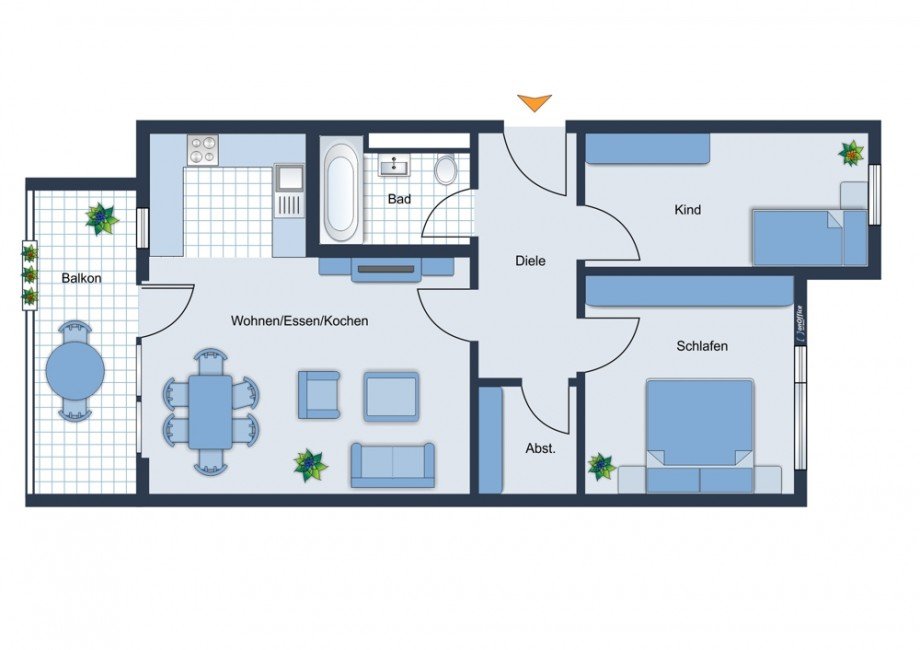 Grundriss Etagenwohnung M�nchen