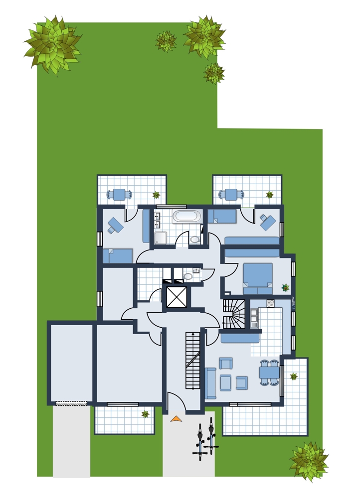 Freifl�chen Erdgeschosswohnung M�nchen / Pasing-Obermenzing