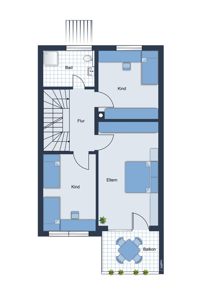Obergeschoss Reihenmittelhaus Germering / Unterpfaffenhofen