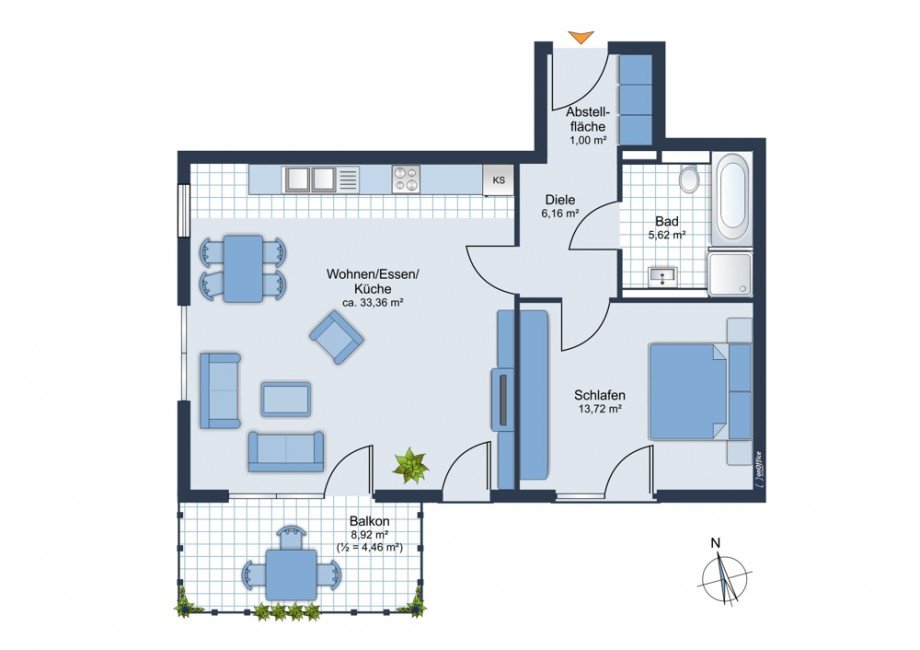 Grundriss Etagenwohnung M�nchen / Pasing