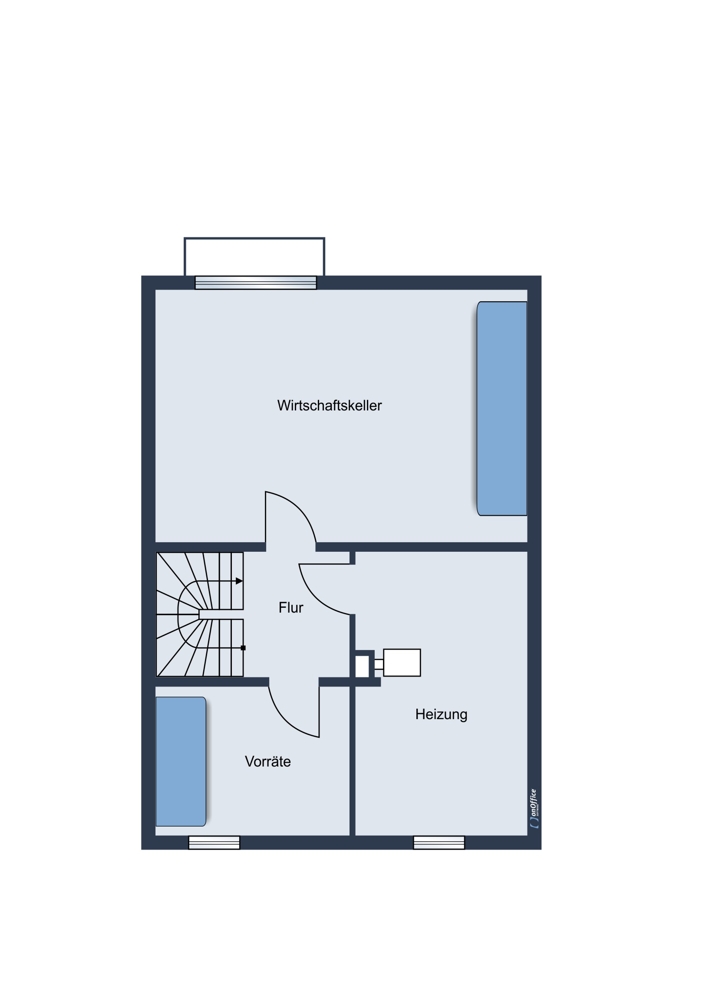 Grundriss Keller Reihenmittelhaus Alling