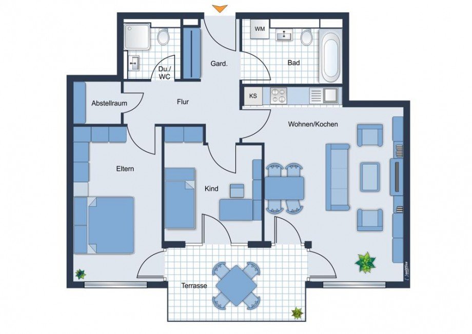 Grundriss Etagenwohnung Germering