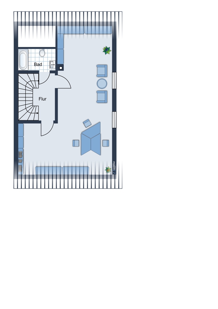 Grundriss DG Doppelhaush�lfte Germering