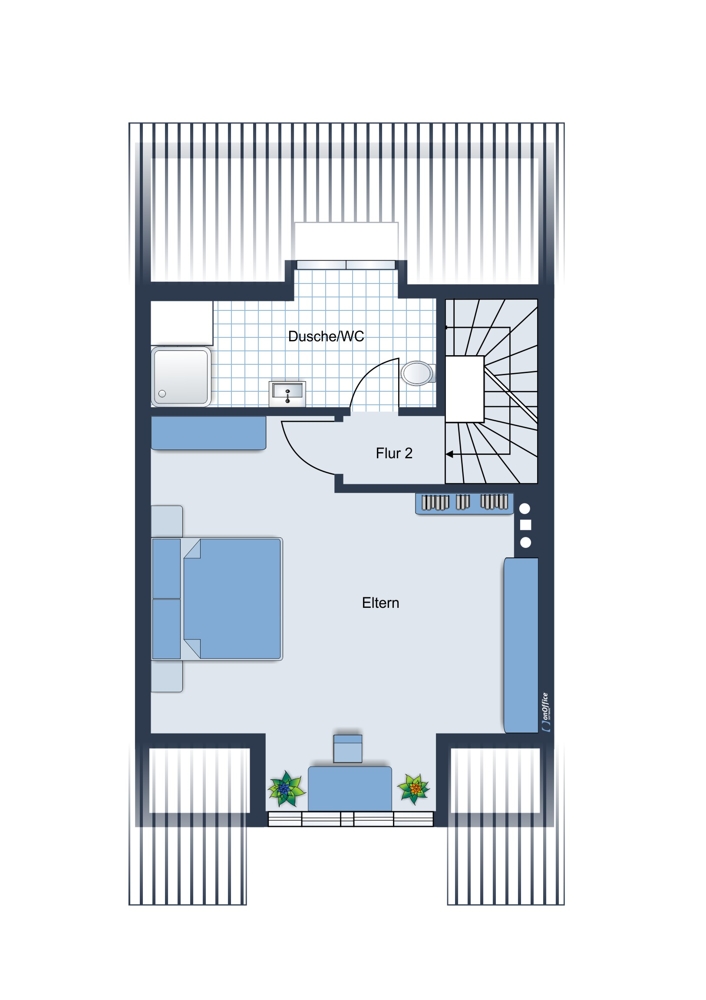 Dachgeschoss Reihenmittelhaus Germering
