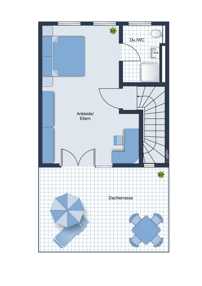 Dachgeschoss Reihenmittelhaus Germering