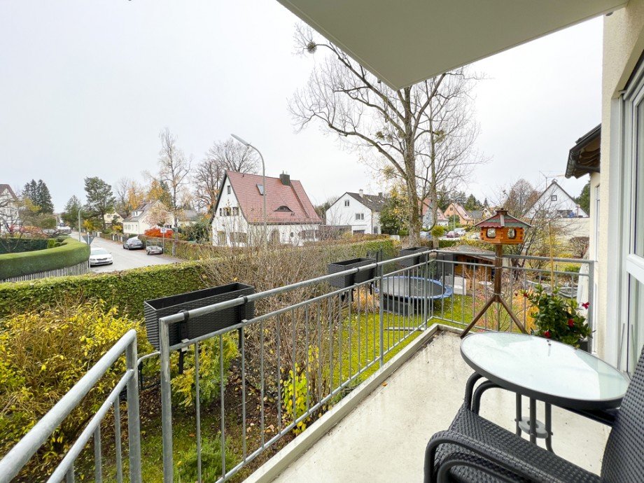 Blick vom Balkon Etagenwohnung Germering / Unterpfaffenhofen
