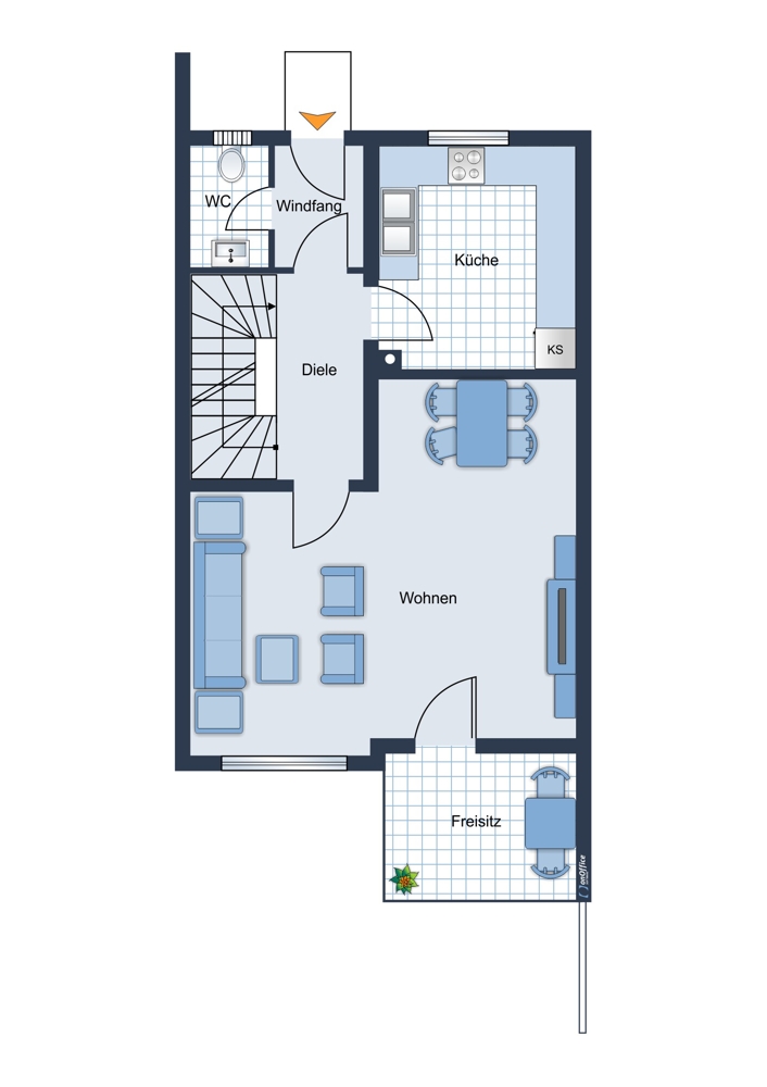 Erdgeschoss Reihenmittelhaus Germering / Unterpfaffenhofen