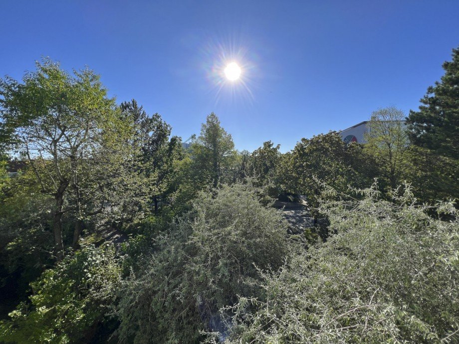 Aussicht vom Balkon Etagenwohnung Germering