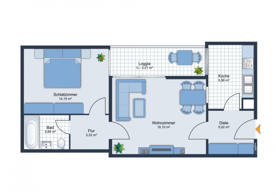 Grundriss Etagenwohnung M�nchen