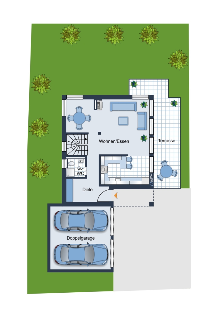 Erdgeschoss Einfamilienhaus Germering / Unterpfaffenhofen