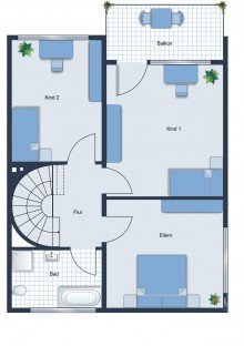 Grundriss OG Sopart Immobilien - Reiheneckhaus auf gro�em Grund mit einzigartigem Ausblick - ideal f�r Familien