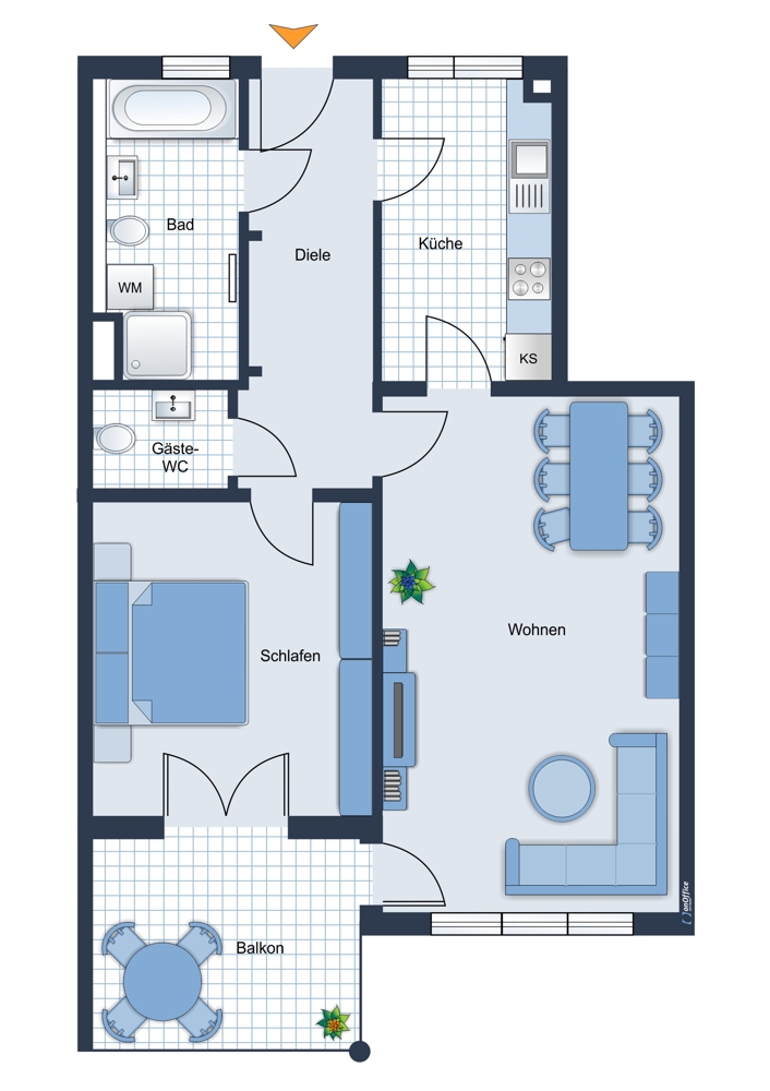 Grundriss Etagenwohnung Germering