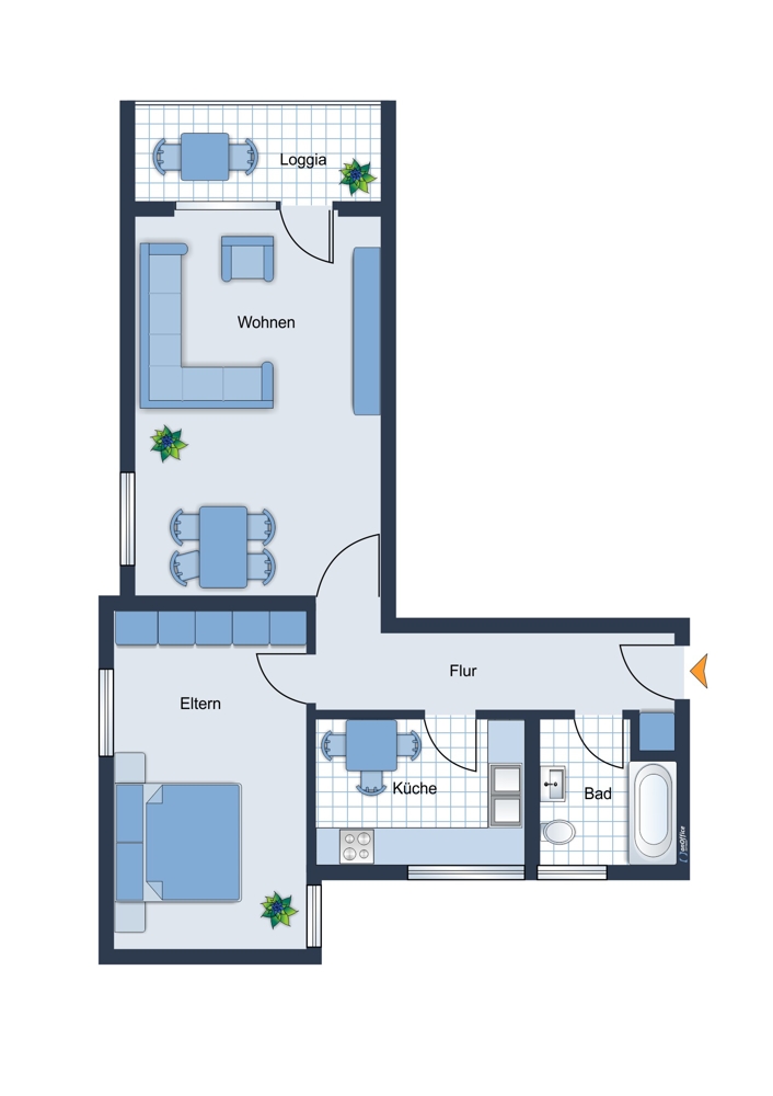 Grundriss Etagenwohnung Germering