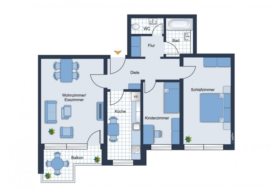 Grundriss Etagenwohnung Germering