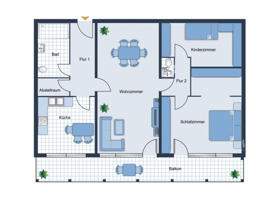 Grundriss Etagenwohnung Puchheim / Puchheim-Bahnhof