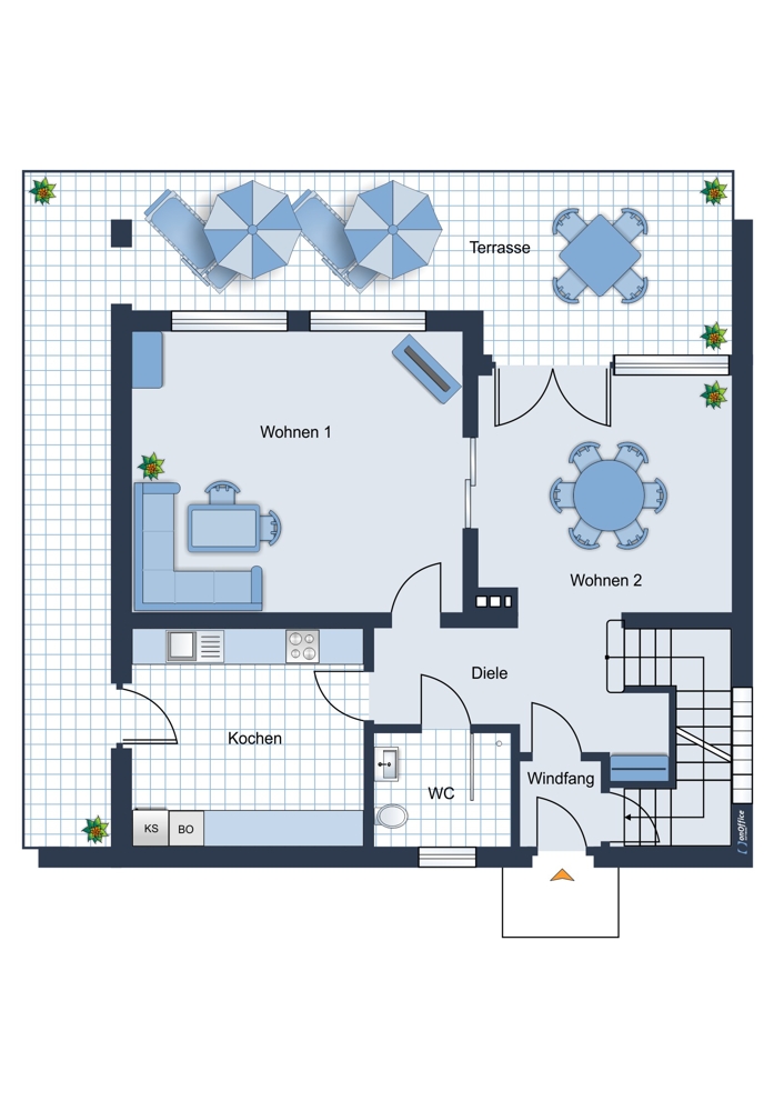 Erdgeschoss Einfamilienhaus Gilching