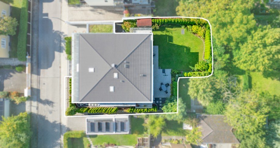 Blick von oben Erdgeschosswohnung M�nchen / Pasing-Obermenzing
